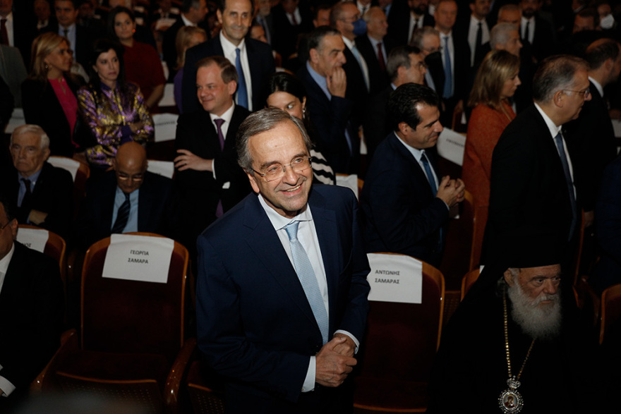 Μήνυμα «γαλάζιας» ενότητας στην πρεμιέρα του «Ιδρύματος Αντώνη Σαμαρά»