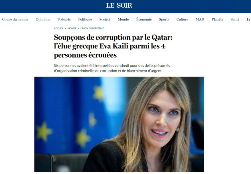 Στη φυλακή η Εύα Καϊλή - Είναι ανάμεσα στους 4 συλληφθέντες, γράφουν L' Echo και Le Soir