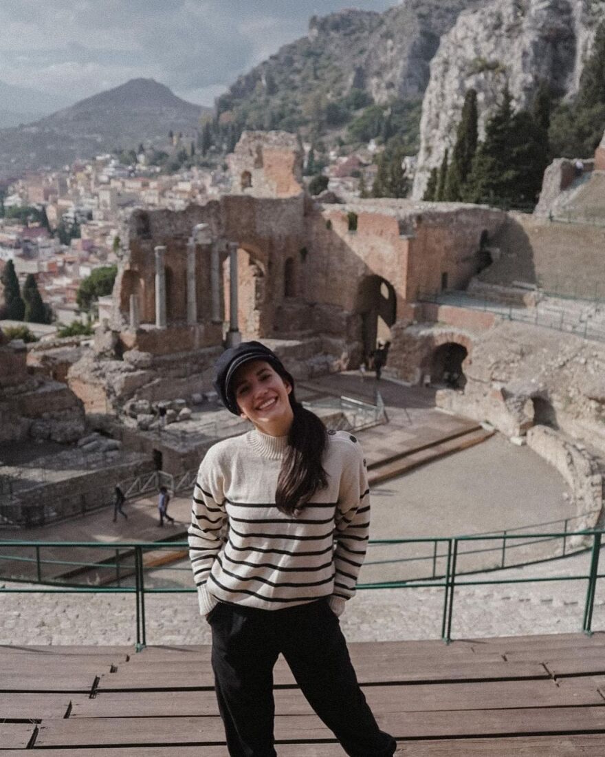 Ελένη Βαΐτσου: Φωτογραφίες από το ταξίδι της στη Σικελία