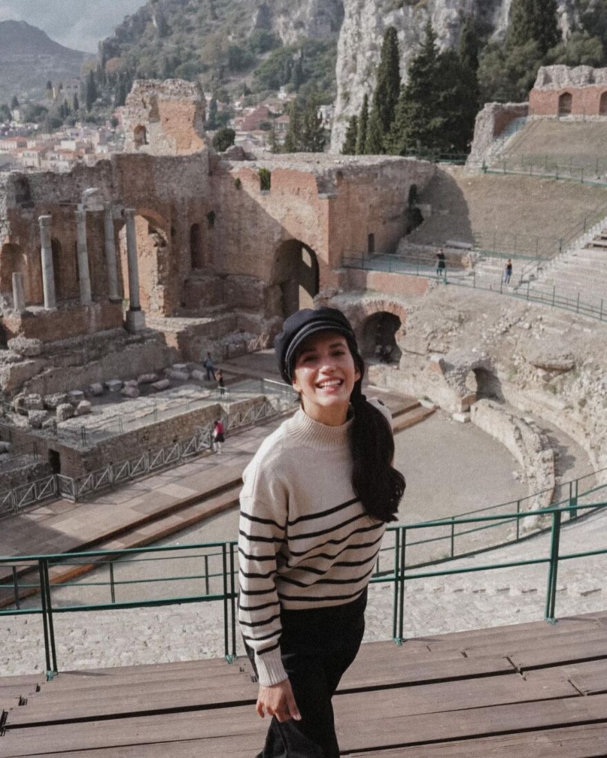 Ελένη Βαΐτσου: Φωτογραφίες από το ταξίδι της στη Σικελία