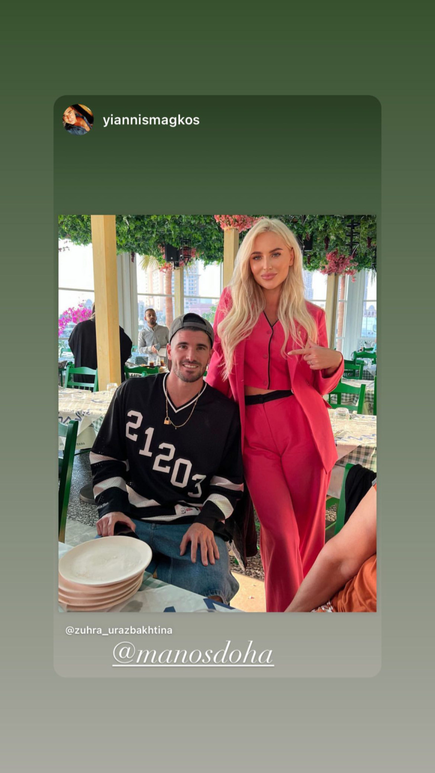 Μουντιάλ 2022: Στην περίφημη ελληνική ταβέρνα «Ο Μάνος» στο ρεπό του ο Ντε Πολ της Αργεντινής