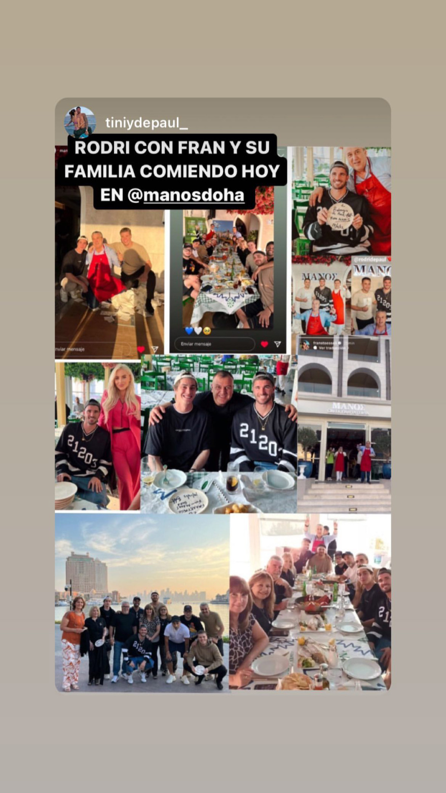 Μουντιάλ 2022: Στην περίφημη ελληνική ταβέρνα «Ο Μάνος» στο ρεπό του ο Ντε Πολ της Αργεντινής