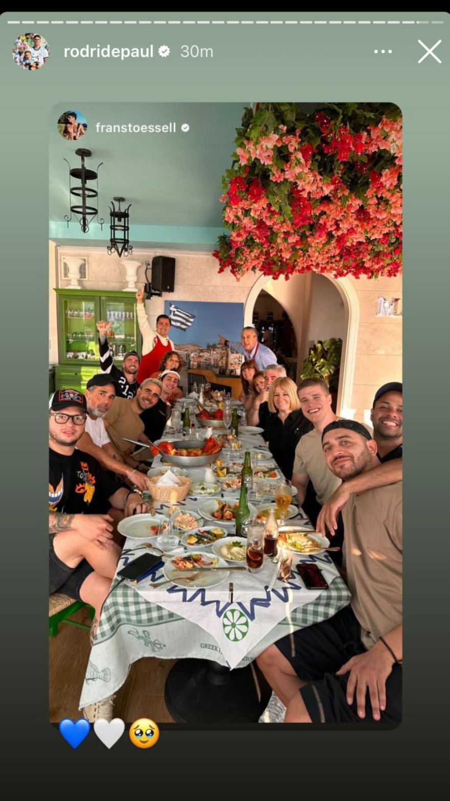 Μουντιάλ 2022: Στην περίφημη ελληνική ταβέρνα «Ο Μάνος» στο ρεπό του ο Ντε Πολ της Αργεντινής