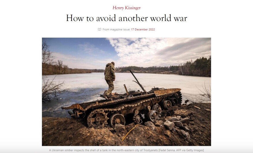 Κίσινγκερ - Έτσι θα αποφύγουμε έναν νέο παγκόσμιο πόλεμο