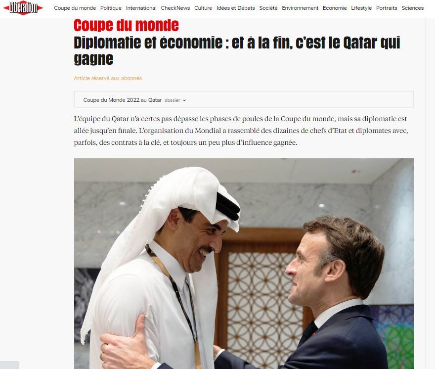 Liberation: Και στο τέλος «νικητής» του Μουντιάλ είναι το... Κατάρ