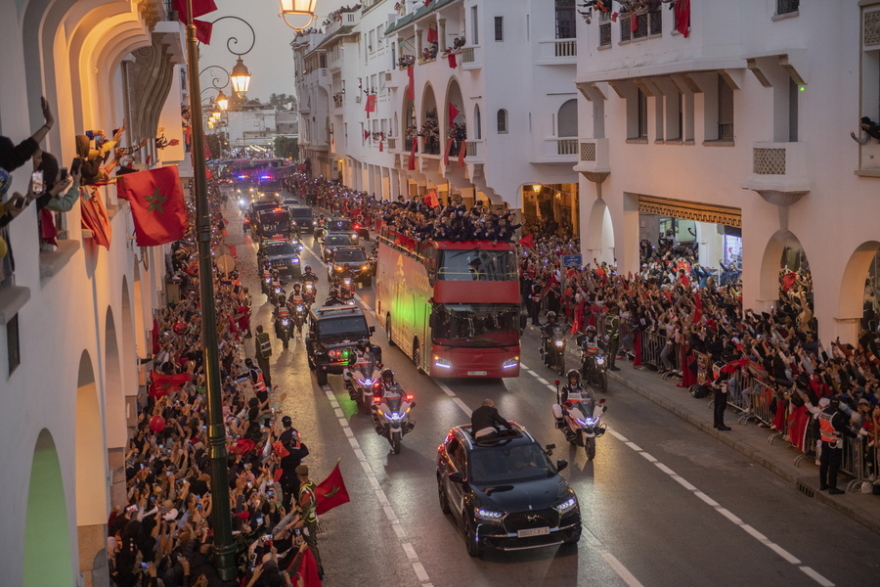 Μουντιάλ 2022, Μαρόκο: Υποδοχή ηρώων στα μέλη της Εθνικής ομάδας 