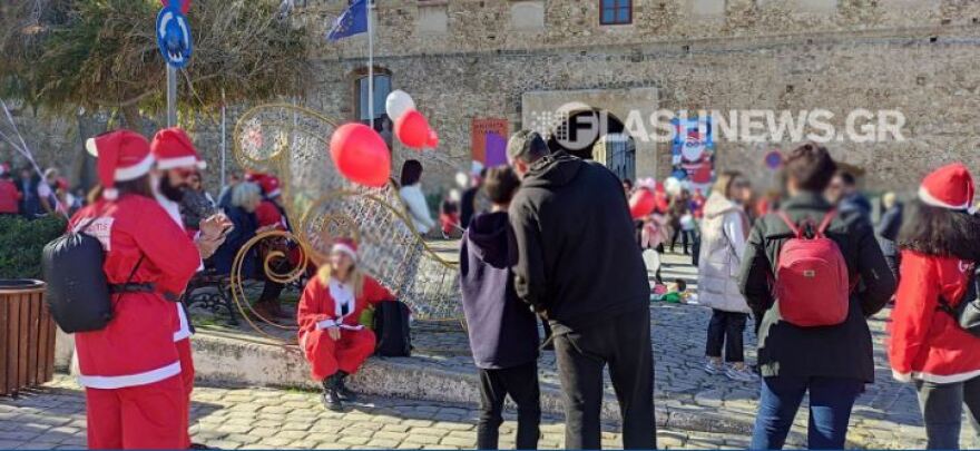 Χανιά: Μικροί και μεγάλοι Άγιοι Βασίληδες «κοκκίνισαν» το παλιό λιμάνι για το «Santa Run Chania 2022»
