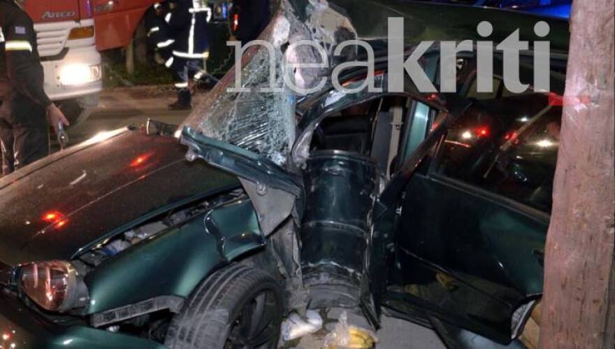 Κρήτη: Σοκαριστικές εικόνες από το τροχαίο στα Χανιά - Ποια η κατάσταση των δύο τραυματιών