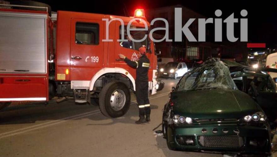 Κρήτη: Σοκαριστικές εικόνες από το τροχαίο στα Χανιά - Ποια η κατάσταση των δύο τραυματιών