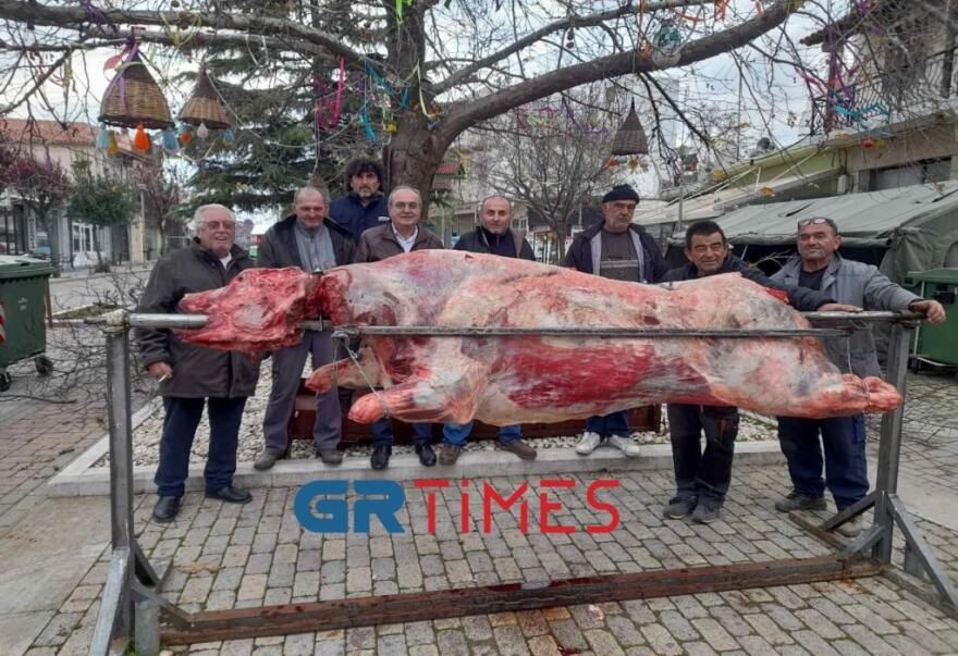 Έβρος: Έχει ανάψει η μεγαλύτερη σούβλα της χρονιάς με μοσχάρι 360 κιλών