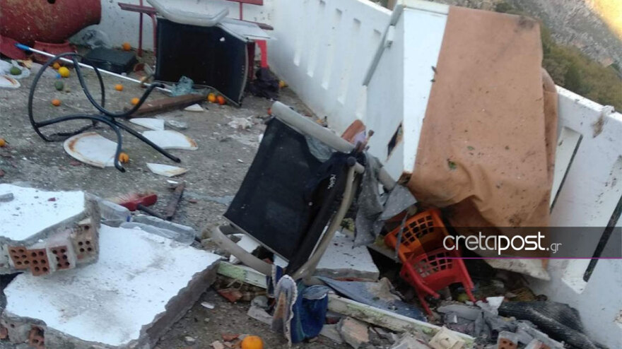 Κρήτη: «Βομβαρδισμένο» το σπίτι της 88χρονης που σκοτώθηκε από έκρηξη φιάλης υγραερίου