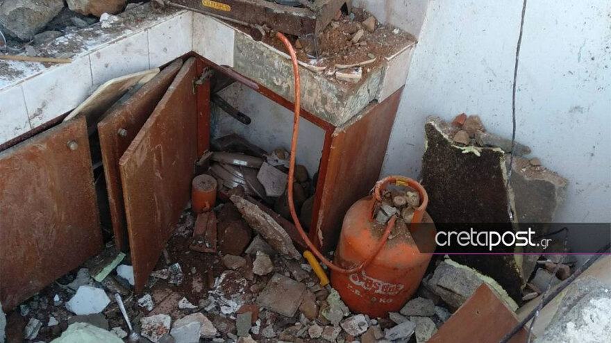 Κρήτη: «Βομβαρδισμένο» το σπίτι της 88χρονης που σκοτώθηκε από έκρηξη φιάλης υγραερίου