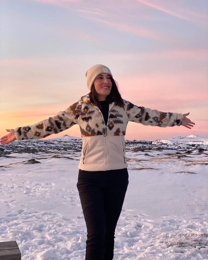 Η Ιωάννα Παλιοσπύρου απολαμβάνει το χιόνι - Δείτε φωτογραφίες 