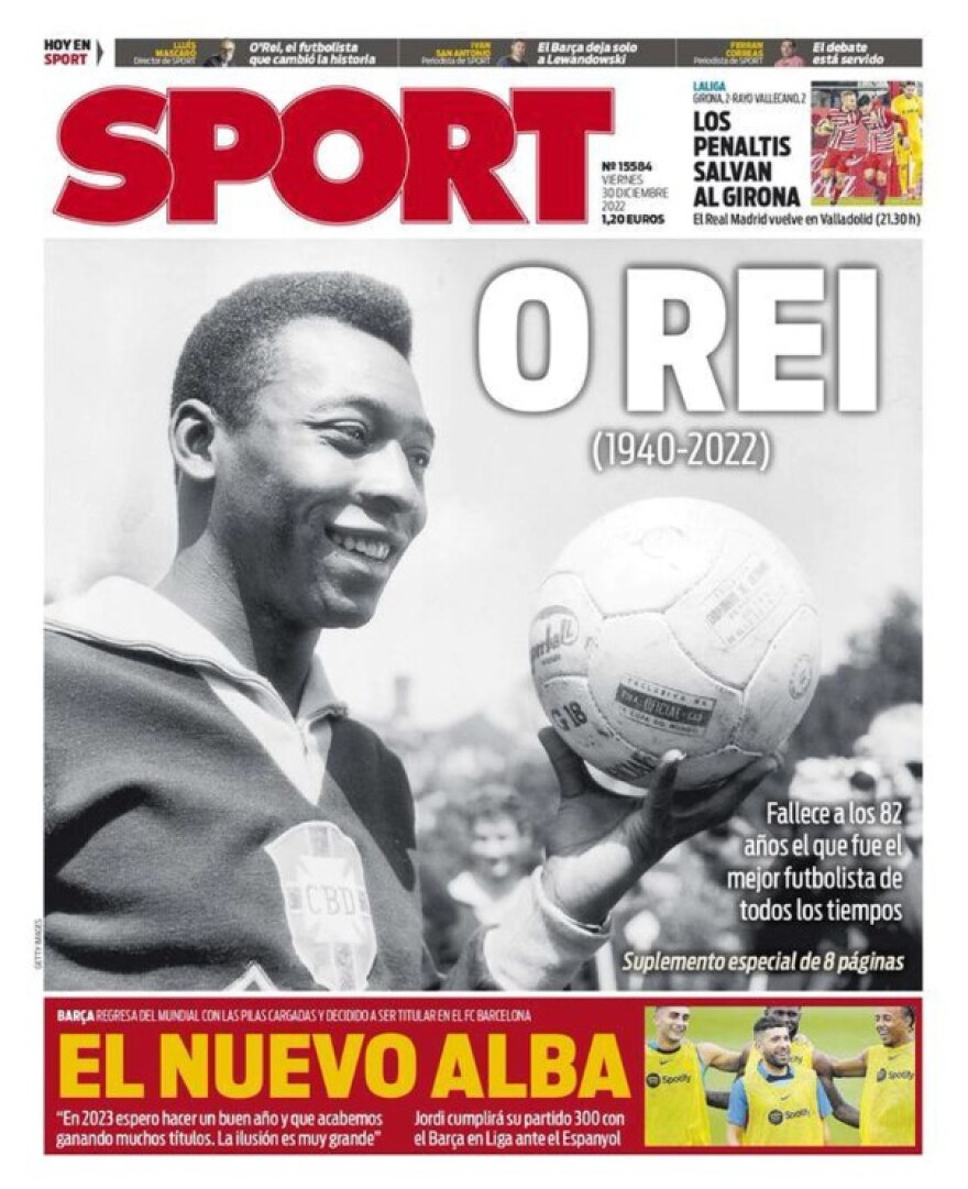 Ο θάνατος του Πελέ στα πρωτοσέλιδα των κορυφαίων εφημερίδων του κόσμου 