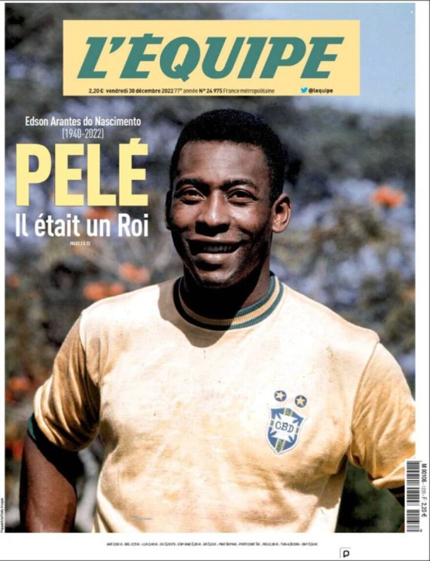 Ο θάνατος του Πελέ στα πρωτοσέλιδα των κορυφαίων εφημερίδων του κόσμου 