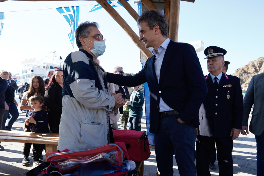 Μηνύματα Μητσοτάκη από Γαύδο στην Τουρκία - Η επίσκεψη σε φωτογραφίες