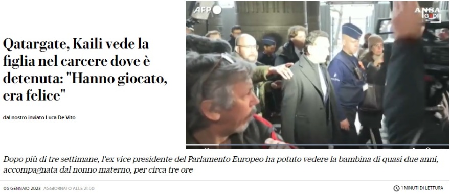 Εύα Καϊλή: Έπαιξε δύο ώρες με την κόρη της στη φυλακή και ήταν χαρούμενη, γράφει η Repubblica