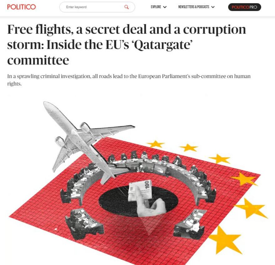 Politico - Κατάρ-gate: Δωρεάν πτήσεις, μια μυστική συμφωνία και μια «καταιγίδα» διαφθοράς