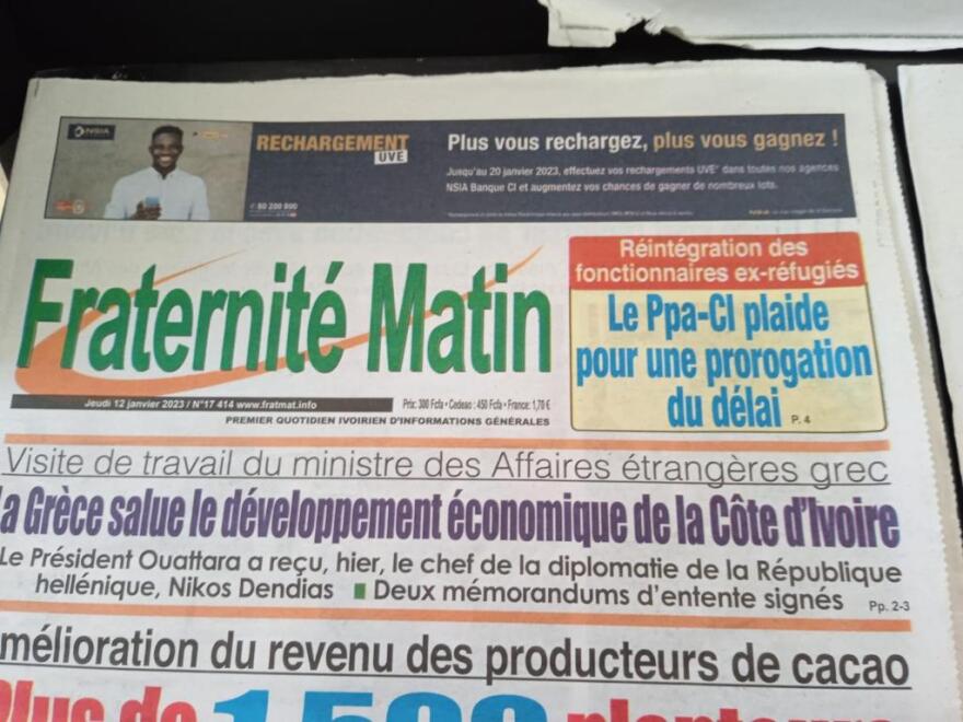 Επίσκεψη Δένδια στην Ακτή Ελεφαντοστού: Αφιέρωμα σε μεγάλη εφημερίδα