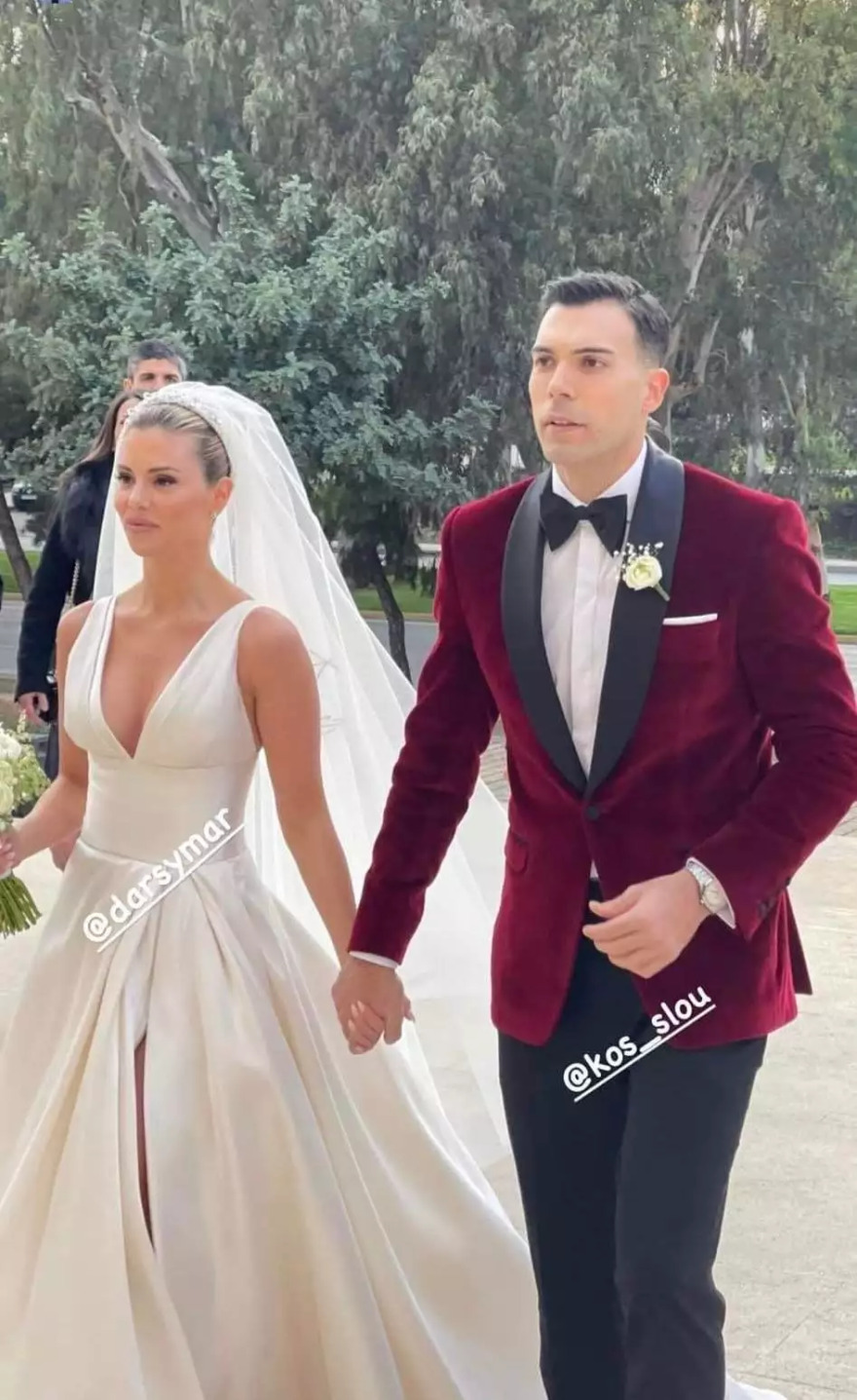 Κώστας Σλούκας και Μαρία Δαρσινού: Παντρεύτηκαν με θρησκευτικό γάμο  