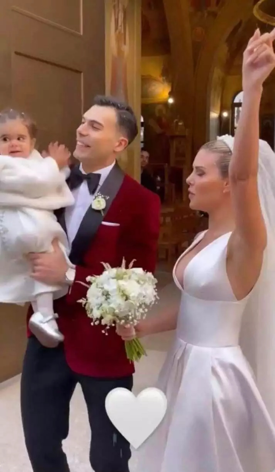 Κώστας Σλούκας και Μαρία Δαρσινού: Παντρεύτηκαν με θρησκευτικό γάμο  