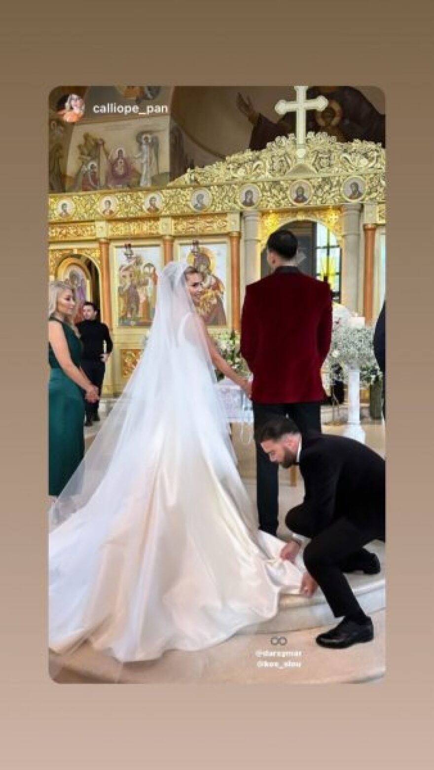 Κώστας Σλούκας και Μαρία Δαρσινού: Παντρεύτηκαν με θρησκευτικό γάμο  