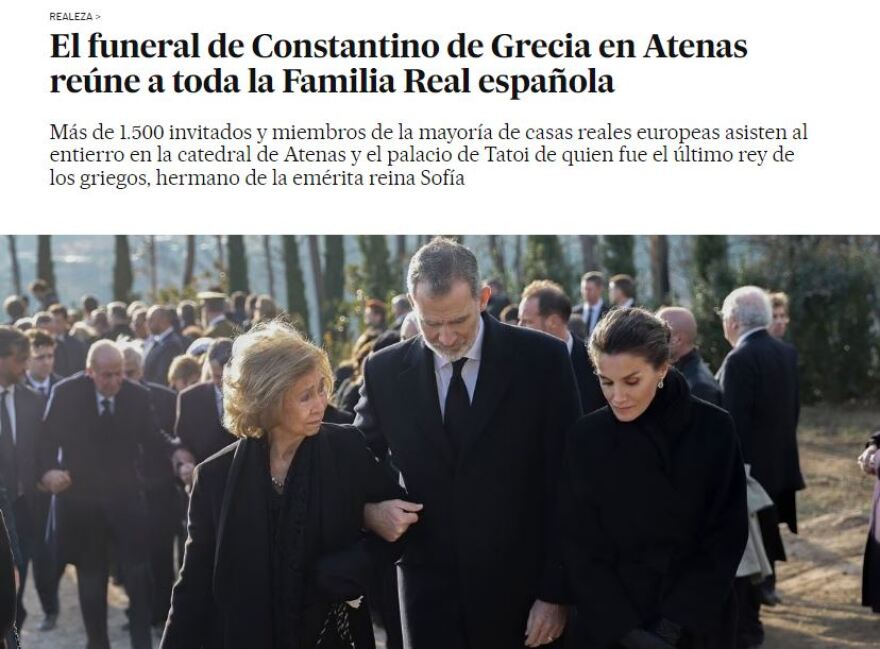 Κηδεία Κωνσταντίνου: Τι γράφουν τα διεθνή μέσα - Η Άννα Μαρία, το λαϊκό προσκύνημα και η ισπανική συμφιλίωση