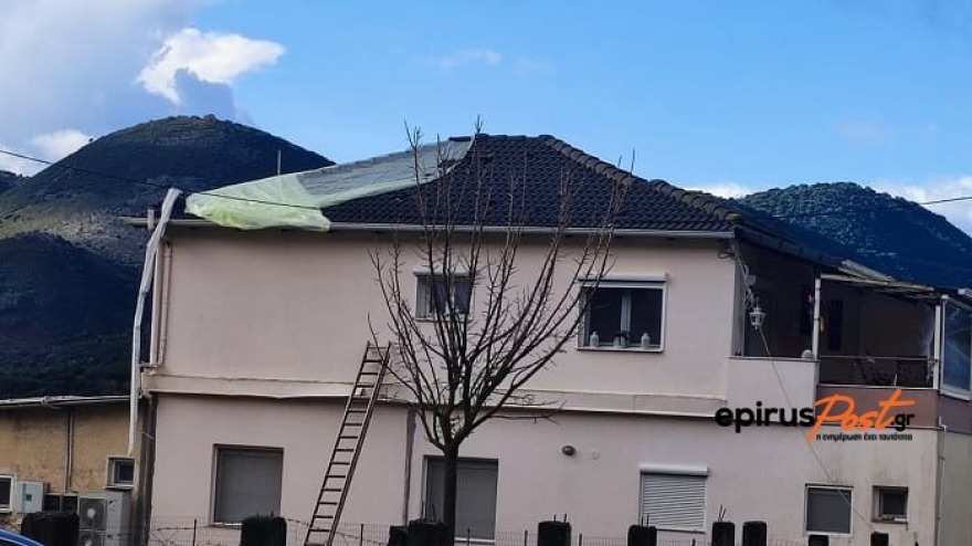 Θεσπρωτία: 70 σπίτια έπληξε ο ανεμοστρόβιλος στην Παραμυθιά - Χιονοπτώσεις στα ορεινά
