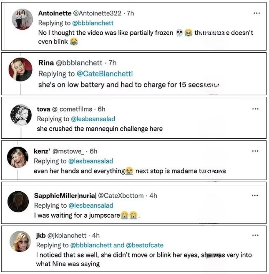 Κέιτ Μπλάνσετ: «Πάγωσε» σε συνέντευξη Τύπου σαν ρομπότ