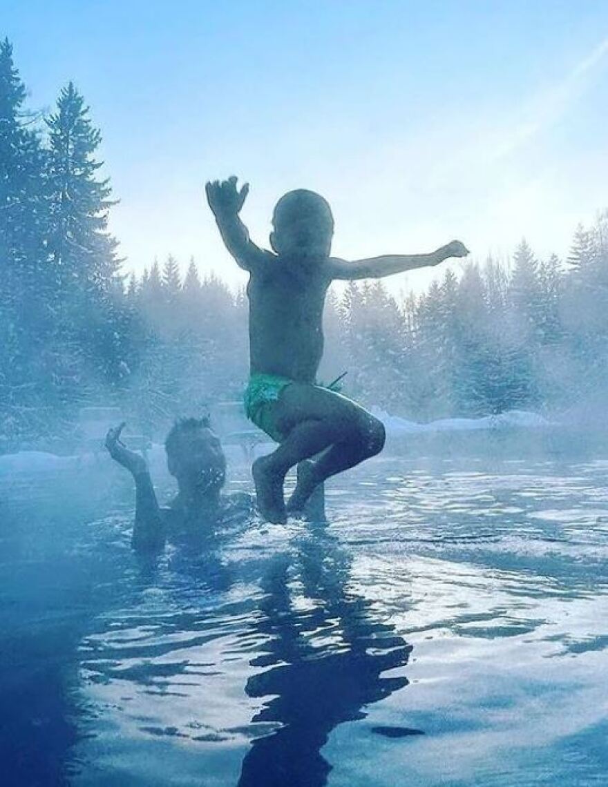 Λιονέλ Μέσι: Απόλαυσε το μπάνιο του στις χιονισμένες Άλπεις 