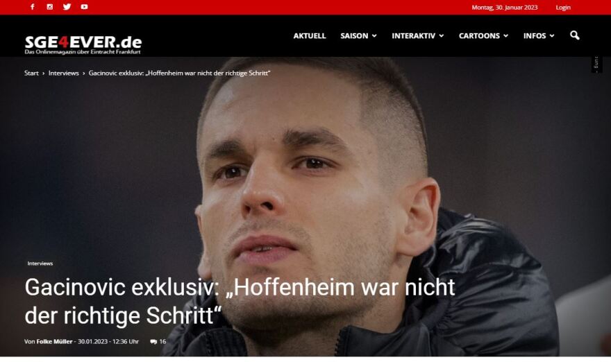 Γκατσίνοβιτς: «Περνάω εκπληκτικά στην Αθήνα, πάμε για το πρωτάθλημα με την ΑΕΚ»