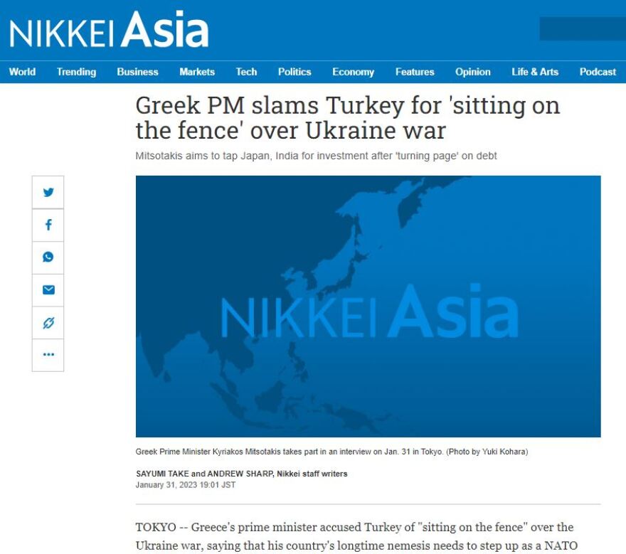 Μητσοτάκης: Δεν ανησυχώ για σύγκρουση με την Τουρκία αλλά για τη ρητορική που «δηλητηριάζει» τους Τούρκους