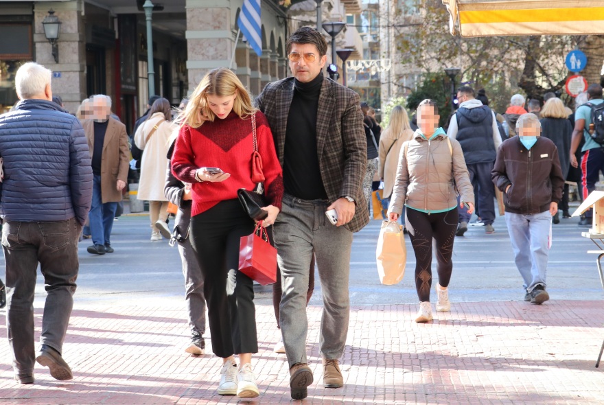 Ο Ίλια Ίβιτς και η κόρη του, Άννα Μαρία, απαθανατίστηκαν στο κέντρο της Αθήνας - Δείτε φωτογραφίες