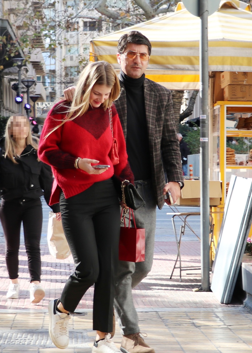 Ο Ίλια Ίβιτς και η κόρη του, Άννα Μαρία, απαθανατίστηκαν στο κέντρο της Αθήνας - Δείτε φωτογραφίες