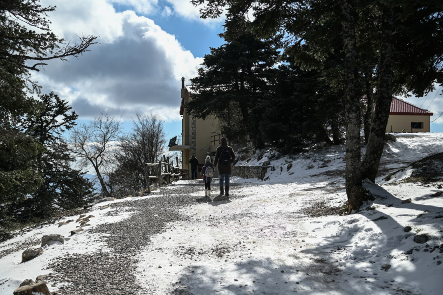 Κακοκαιρία: Τα πρώτα χιόνια στην Πάρνηθα - Δείτε φωτογραφίες 