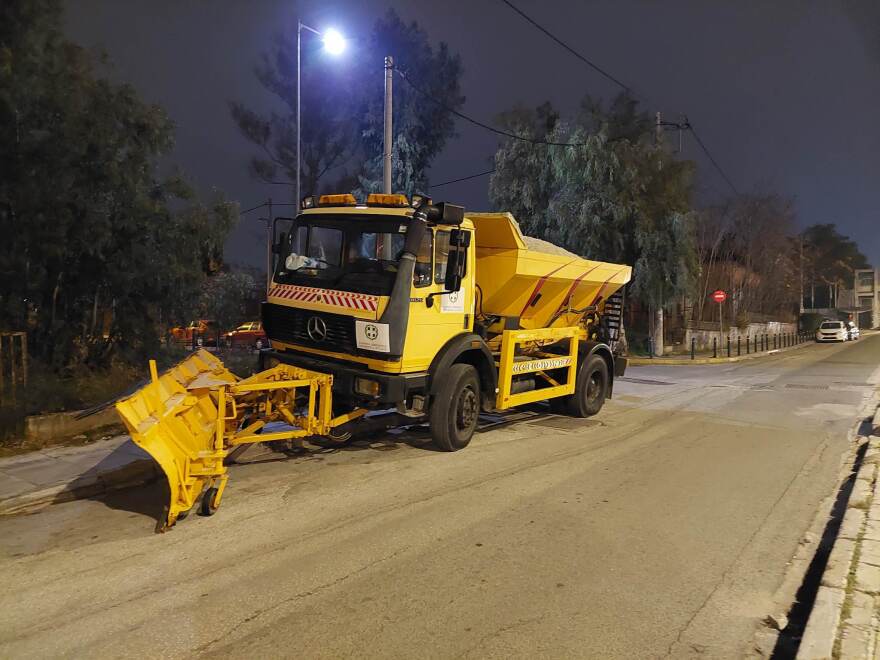 Κακοκαιρία «Μπάρμπαρα» - Λεωφόρος Κηφισίας: Εκχιονιστικά σε αναμονή - Δείτε φωτογραφίες