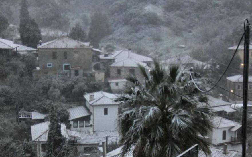 Κακοκαιρία «Μπάρμπαρα»: Στα λευκά η Χαλκιδική, 30 κλήσεις για κοπές δέντρων στην Κ. Μακεδονία