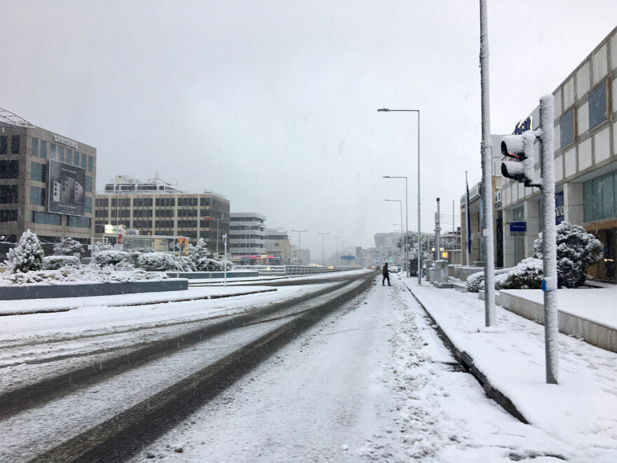 Κακοκαιρία «Μπάρμπαρα»: Στα λευκά το ΟΑΚΑ και η Κηφισίας - Δείτε εικόνες