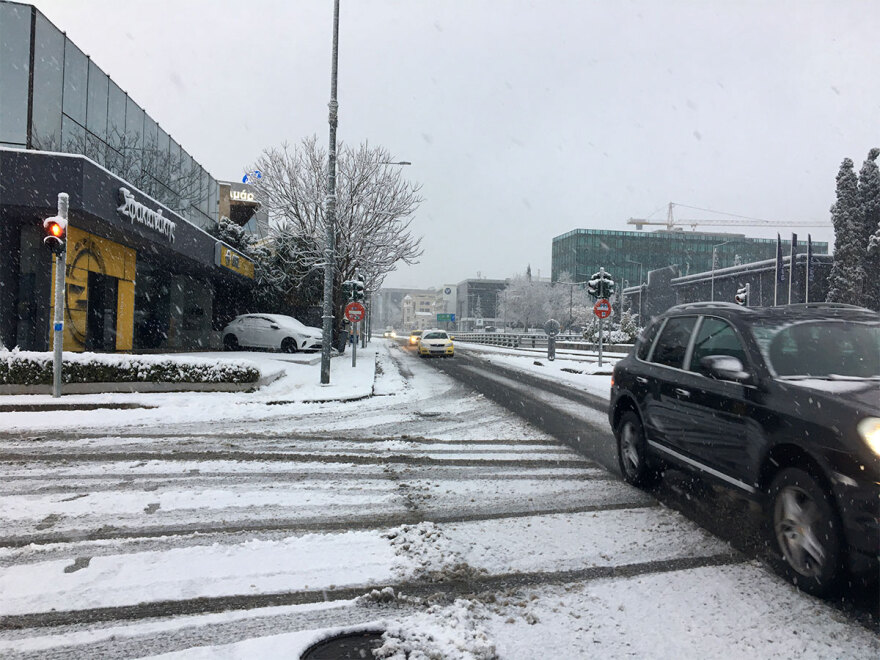 Κακοκαιρία «Μπάρμπαρα»: Στα λευκά το ΟΑΚΑ και η Κηφισίας - Δείτε εικόνες