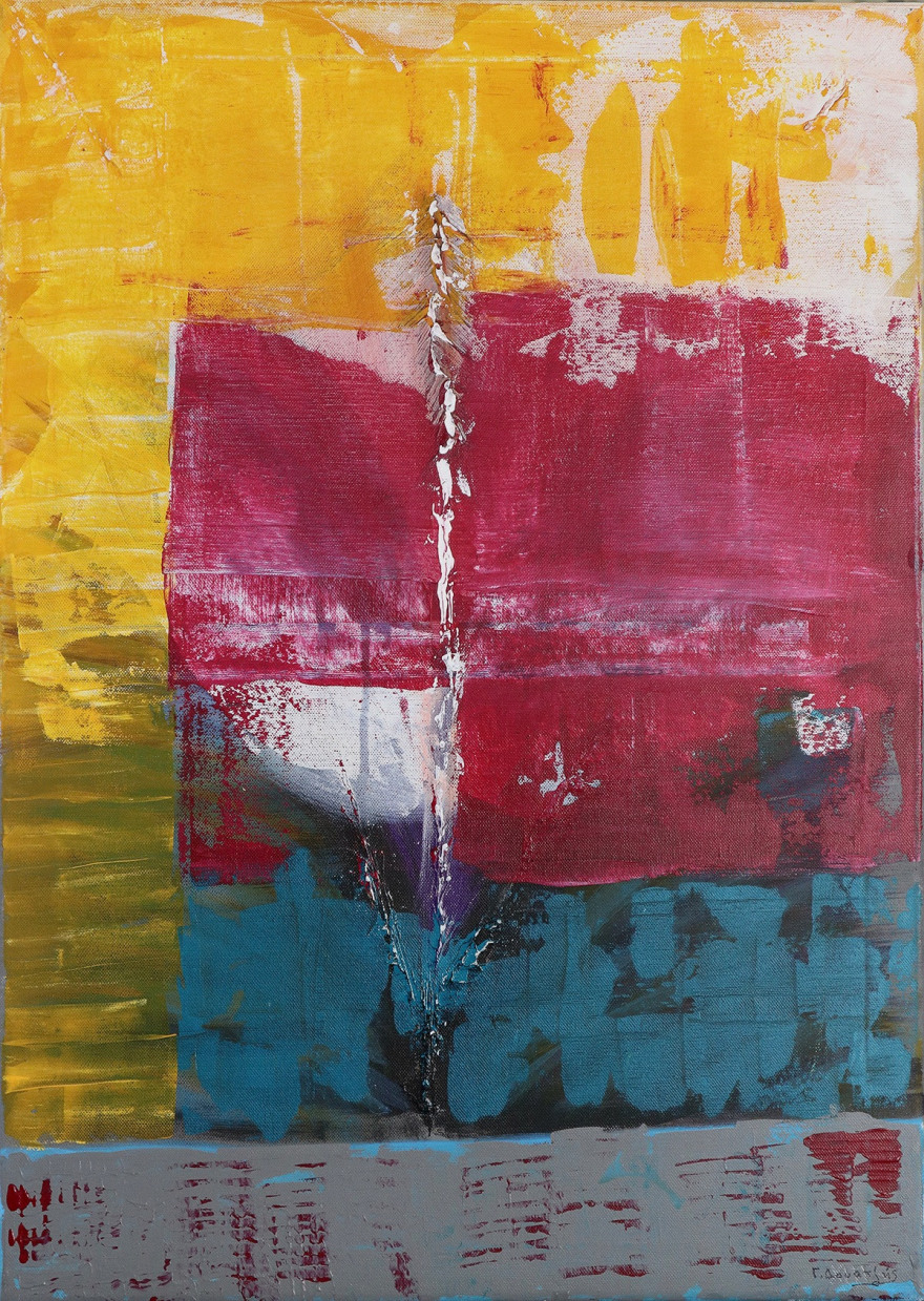 Εγκαίνια της πρώτης ατομικής έκθεσης του Γιώργου Δουατζή