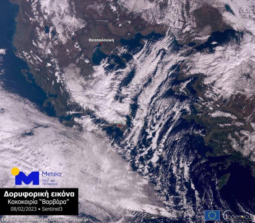 Κακοκαιρία Μπάρμπαρα: Ολικό παγετό κατέγραψαν την Τετάρτη και οι 49 μετεωρολογικοί σταθμοί του Αστεροσκοπείου!