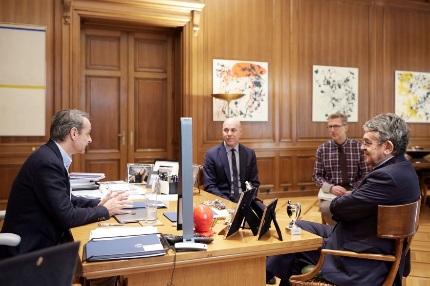 Μητσοτάκης: Υποδέχτηκε τον Σταύρο Ανδρεάδη που πραγματοποιεί δωρεά για τη δημιουργία δάσους στη Θεσσαλονίκη