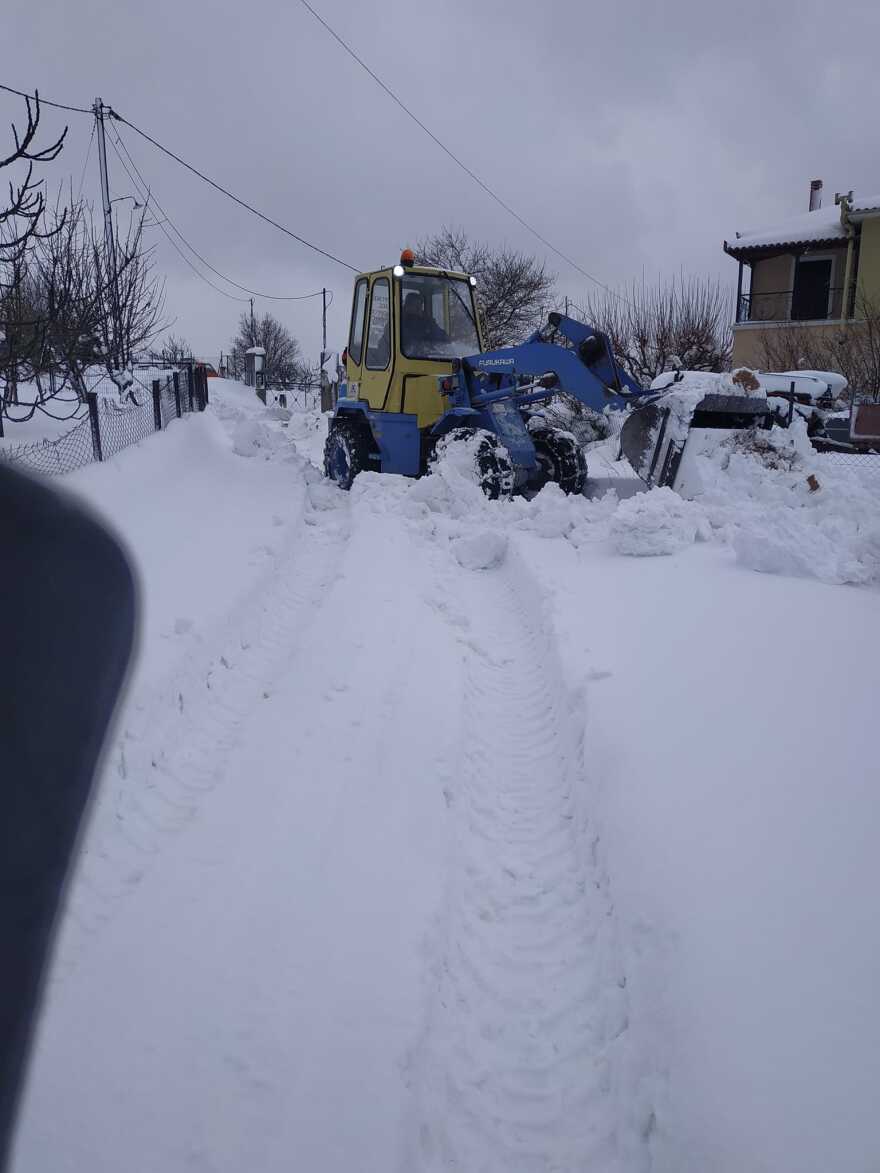 Βόλος: Καθαρίζουν οι δρόμοι στο Πήλιο - Κλειστά παραμένουν τα σχολεία στη Μαγνησία