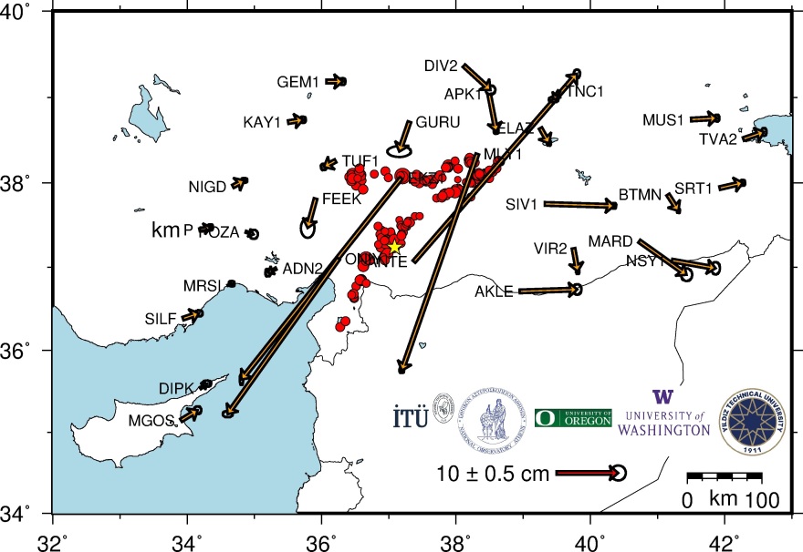 Σεισμός στην Τουρκία: Δορυφορικός χάρτης δείχνει την παραμόρφωση του εδάφους