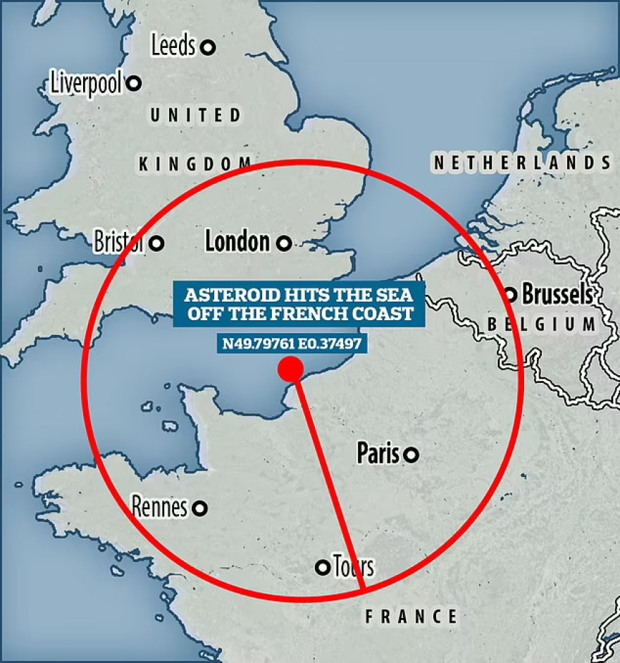 Γαλλία: Αστεροειδής «έσκασε» πάνω από τη Μάγχη - Έγινε ορατός από Βέλγιο, Ολλανδία, Βρετανία 