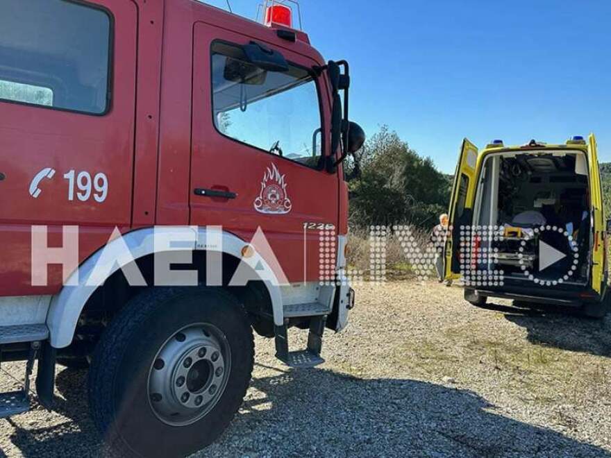 Ηλεία: Αυτοκίνητο εξετράπη της πορείας του και έπεσε σε γκρεμό 30 μέτρων