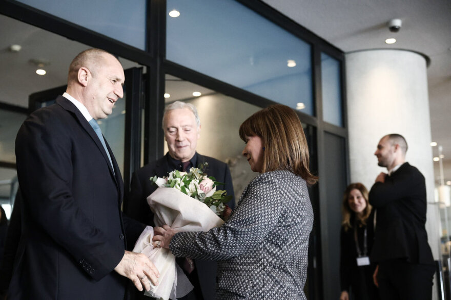 Σακελλαροπούλου: Γευμάτισε με τον Πρόεδρο της Βουλγαρίας στο Μουσείο της Ακρόπολης