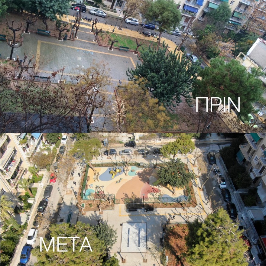 Δήμος Αθηναίων: Ολοκληρώθηκε η ανάπλαση της ιστορικής πλατείας Καλλιγά στα Κάτω Πατήσια