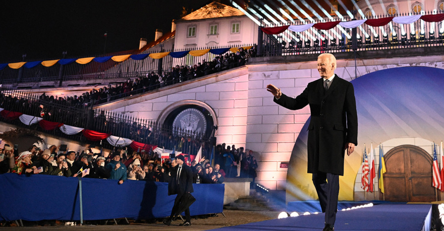 Πόλεμος στην Ουκρανία - Μπάιντεν από Πολωνία: Έρχονται δύσκολες μέρες, αλλά η Ρωσία ποτέ δεν θα νικήσει