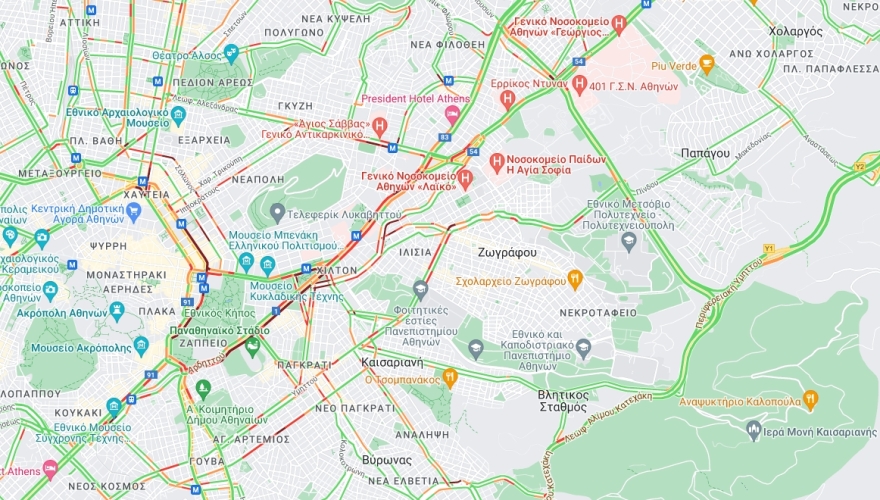 Αποκαταστάθηκε η κυκλοφορία των οχημάτων στο κέντρο της Αθήνας